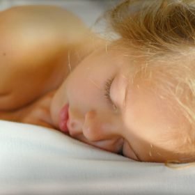 Natural urges and emotions: girl peacefully sleeping